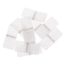 10pcs Folding White Plastic