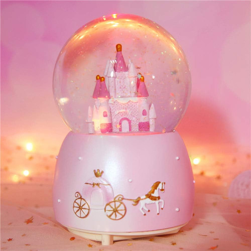 Light musical snow globe - light, up