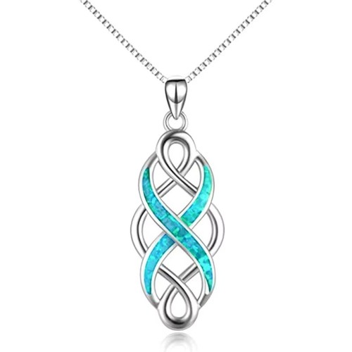 Opal silver celtic - opal,
