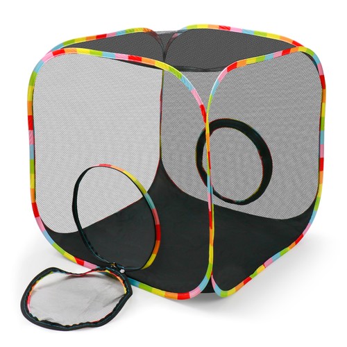 Outdoor cat enclosure rolling - enclosure,