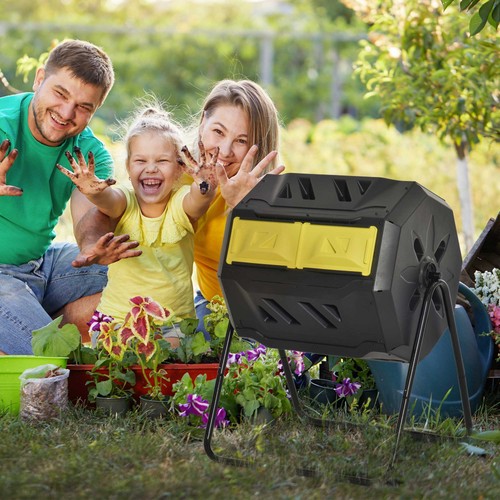 Garden compost bin - compost,