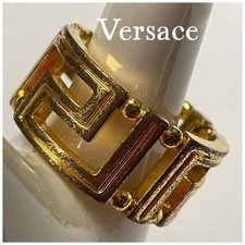 Versace Medusa Ring Gold Tone