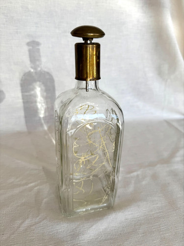 Vintage glass and brass - glass,