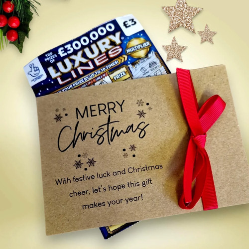Christmas lottery ticket - christmas,