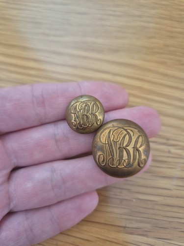 Nbr railway buttons railwayana - railway,