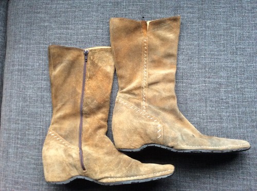 Ladies bertie dark tan suede - ladies,