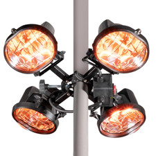 Dellonda DG178 Folding Parasol Gazebo Patio Outdoor  Infrared Heater 1800W A