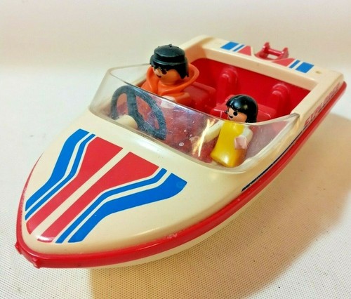 Vintage playmobil speedboat - vintage,