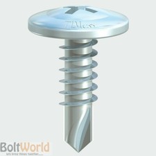 4.2 x 13.5 WAFER HEAD DRYWALL / DRY LINING SCREWS, SELF DRILLING ZINC PLATED