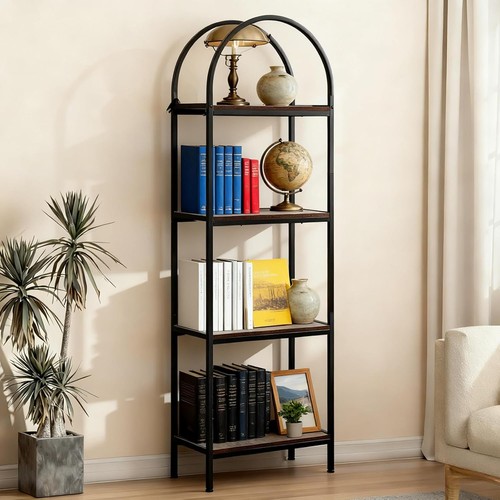 Tall arched bookshelf tier - arched, 4/5