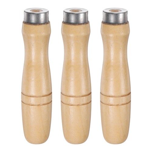 3pcs wooden file handle - wooden,