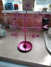 Metal Jewelry Display,Tree Branch,Pink .Metal Stand Rack