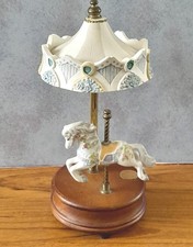 Vintage Porcelain Musical Carousel Horse by Carousel Creations..