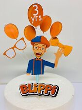 Blippi  Birthday cake topper, Bow, glasses (unofficial)