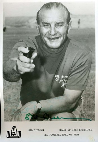 Sid gillman signed - gillman,