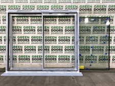 WHITE ALUMINIUM SLIDING DOORS PATIO EXTERNAL DOUBLE GLAZED EXTERIOR BRAND NEW