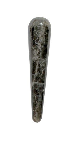 Black moonstone polished - moonstone, wand