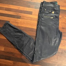 Holland Cooper Coated Jodhpur Jeans 10 R Bmwt Navy