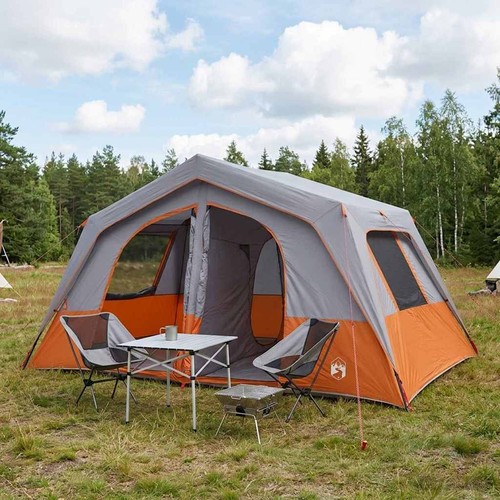 Vidaxl family tent grey and - vidaxl,