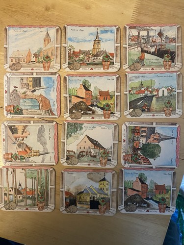 Stella artois beer mats - 12,