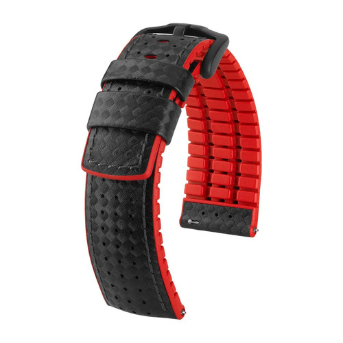 Watch strap black red - watch, in