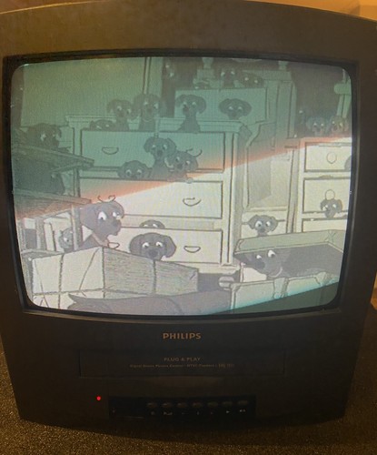 Philips crt vhs combi - tv,