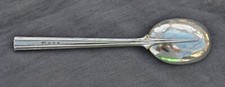 VERY RARE AND HEAVY OMAR RAMSDEN SILVER RAT TAIL SERVING SPOON
