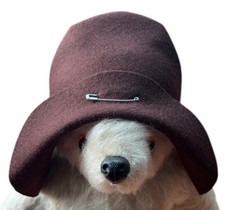 NEW WOOL FELT BROWN HAT FOR