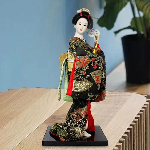 Asian geisha doll resin - geisha,