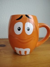 M&M's world collectable orange barrel mug 'Im irresistible' Chocolate coffee tea