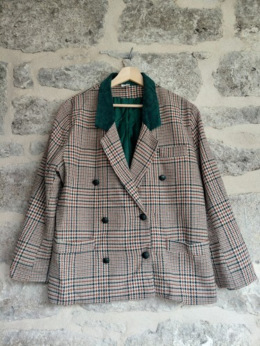 Vtg plaid dogtooth heritage - plaid,