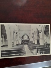 Old Postcard Interior Of
