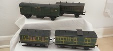 O gauge SCRATCHBUILT 4x SR Southern Green Brake Utility Coach Van (3 rail)