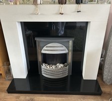 Fire Surround And Black Marble Hearth