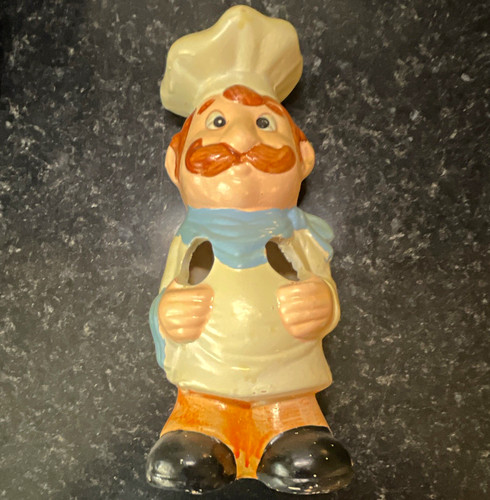 Ceramic chef figurine - ceramic,