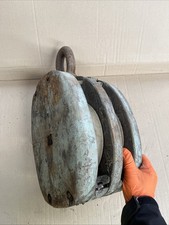 Double Block Pulley Antique