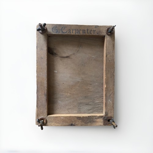 Antique print press wooden - print,