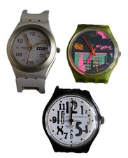 SWATCH WATCH BUNDLE Vintage 80s Swatch Rush For Heaven Swatch Automatic Irony