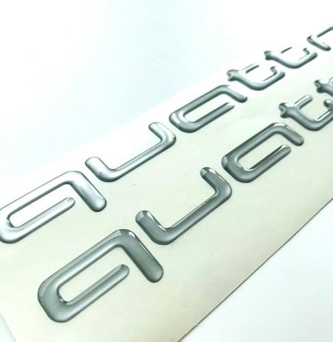 Quattro logo front rear - quattro, front/rear