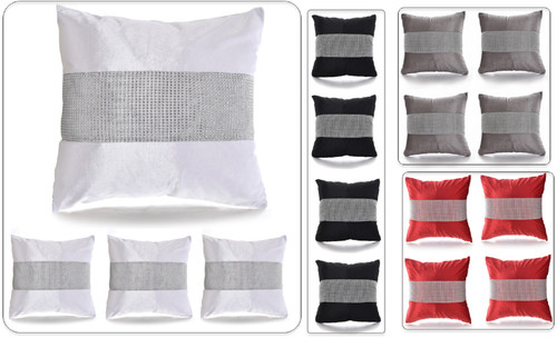 Velvet diamante cushion - velvet,