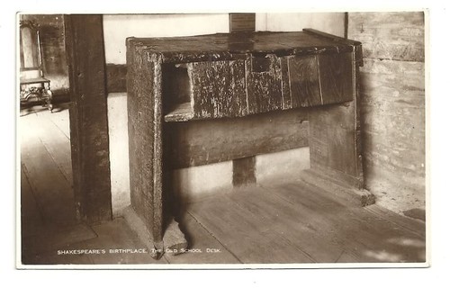 England old school desk - old,
