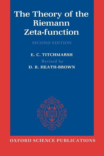 Titchmarsh theory riemann - titchmarsh:theory,
