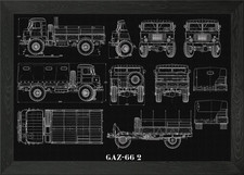 GAZ 66 2 Framed Wall Art