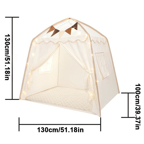 Large canvas kids teepee star - kids,