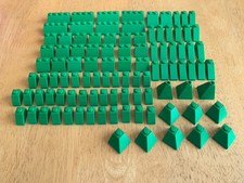 Lego 100 X Green Slope Bricks