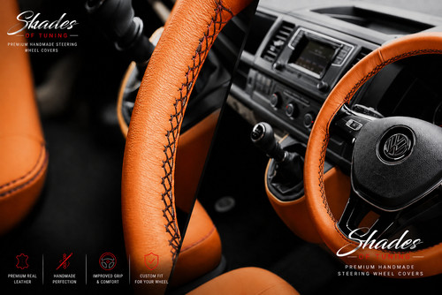 Leather steering wheel - steering, cover