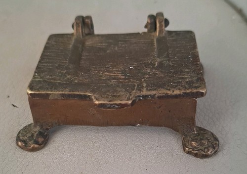 Vintage solid brass trinket - solid,