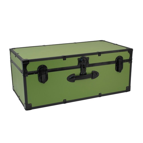 Green footlocker trunk storage - green,