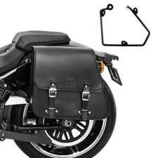 Saddlebag + support for chopper / custombikes 1200 CA Custom 13-15 left 28l