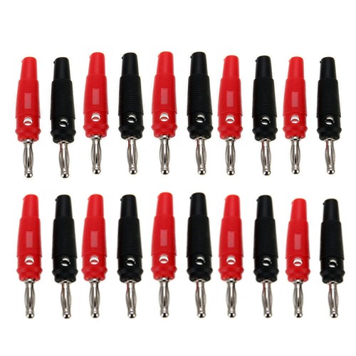 20x banana plugs - 20x, screwable